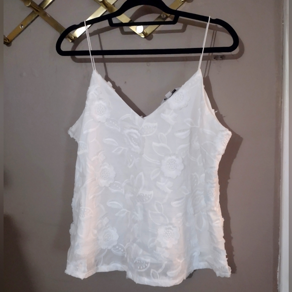 White Ophelia Roe Tank Top